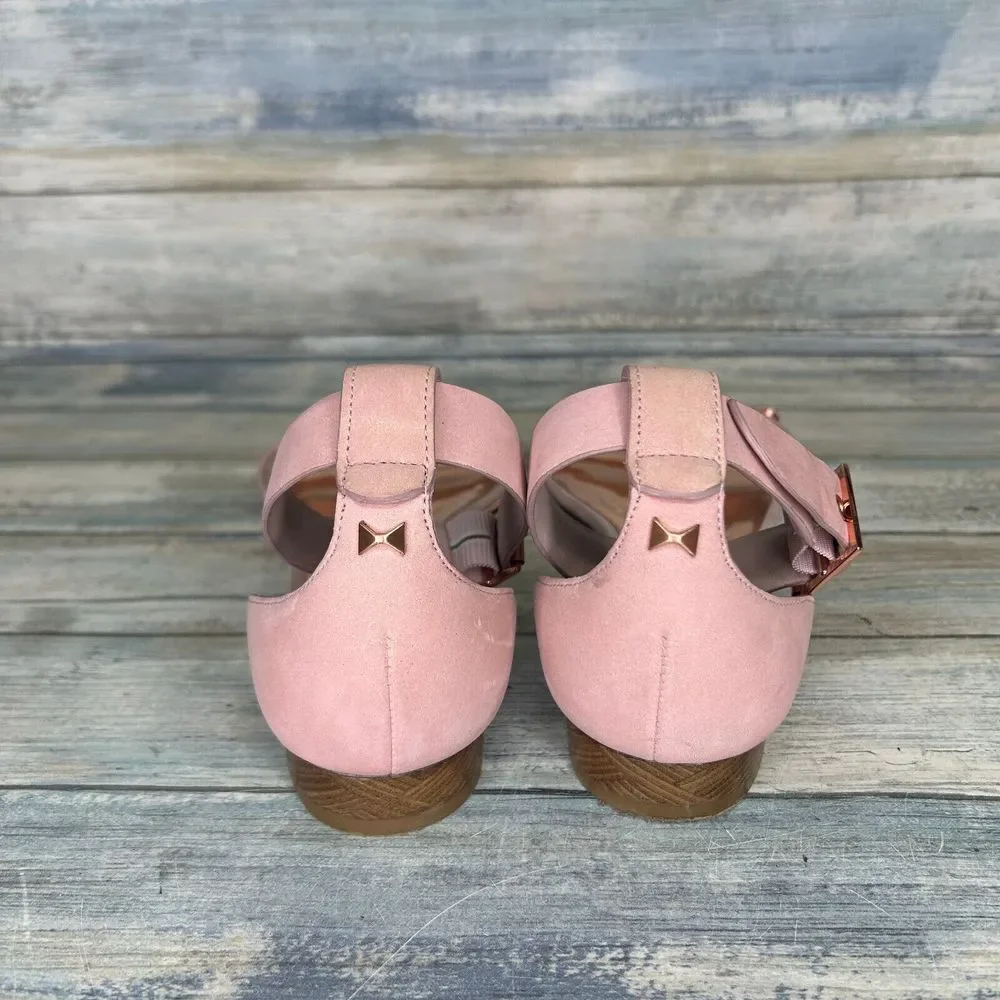 Ted Baker Sandals Womens‎ 38.5 Pink Ovey Studded Buckle